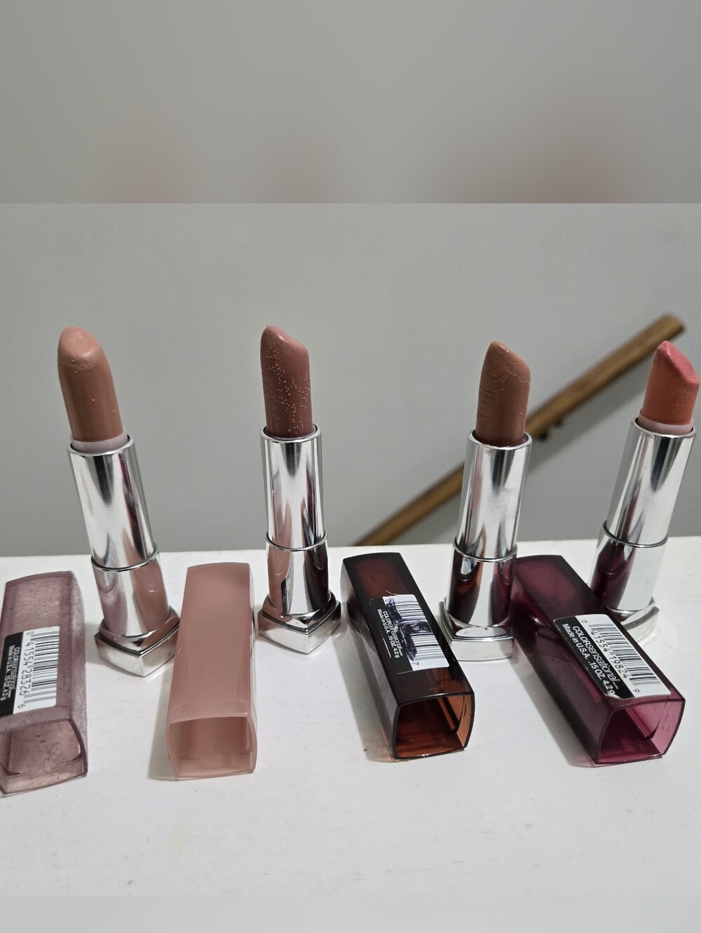 Maybelline Nude Nuances Lipsticks Lust Pink Please Beige Bombshell Discontinued